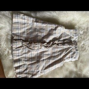 plaid pinafore dress EUC